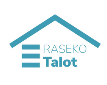 RasekoTalot-logo turkoosin värisenä.